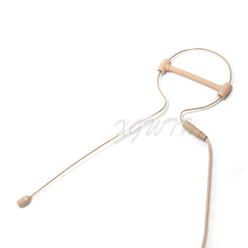 Skin Single Ear Hook Hanging Headset Microphone Omnidirectional Conrenser for AKG Samson Wireless System Stage Mini XLR 3 PIN