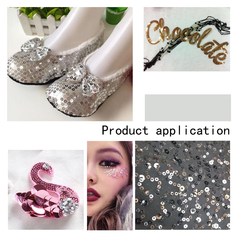 Sharp plum blossom PVC bulk sequins are used for wedding decoration clothes shoes hats decoration and DIY beauty accessories