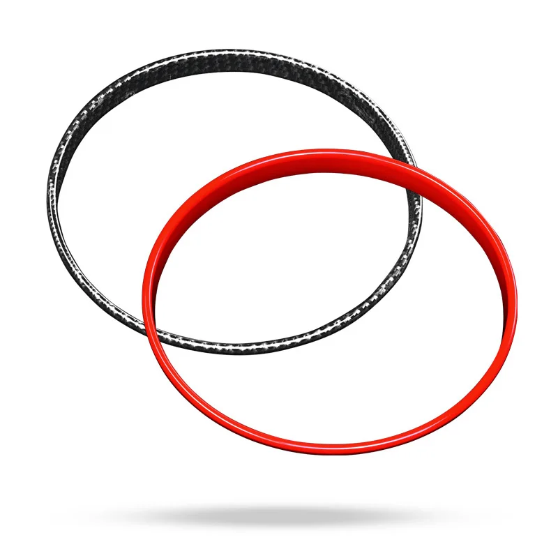 1PC Central Control Car Navigation Ring Decoration Trim Cover For MINI Cooper F54 F55 F56 F57 Styling Auto Accessories Red