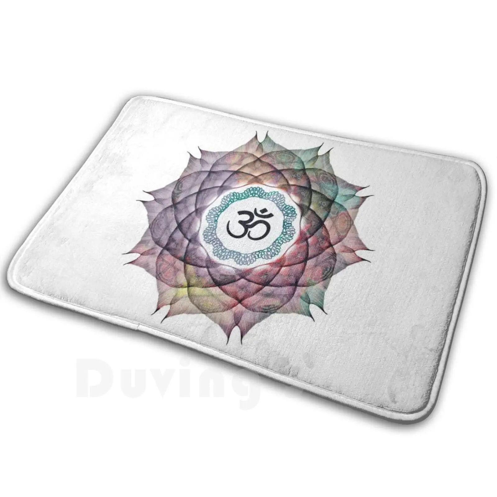 Om Mandala For Inner Peace Carpet Mat Rug Cushion Soft Meditation Spiritual Awakening Enlightenment