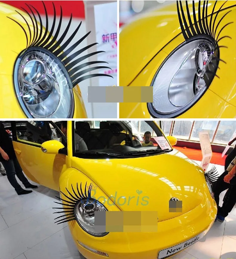 Per BMW Mini Cooper Clubman R60 R61 F54 F55 F56 Moda Faro Cigli di Charme Sticker Auto Falso Eye Lashes Accessori