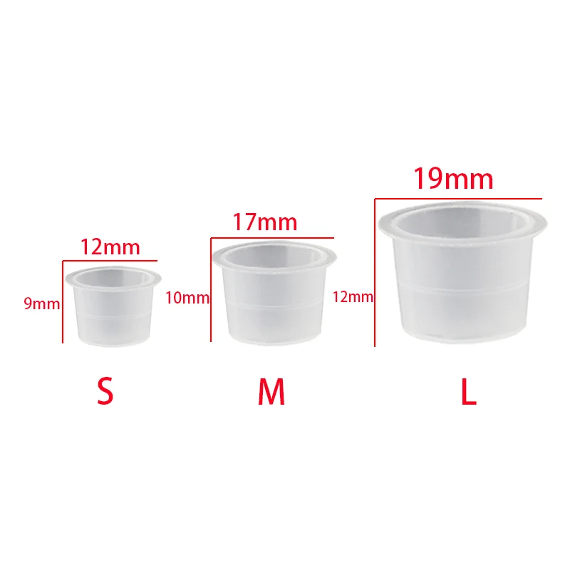 Laboratorium Mini Plastic Beker 100 Delige Set S/M/L Urine Cup Inkt Transparant Container Levert Laboratorium Meten cup Set