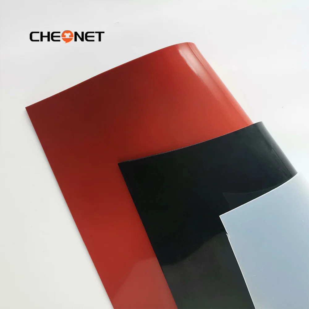 1mm/1.5mm/2mm Red/Black Silicone Rubber Sheet 250X250mm Black Silicone Sheet, Rubber Matt, Silicone Sheeting For Heat Resistance