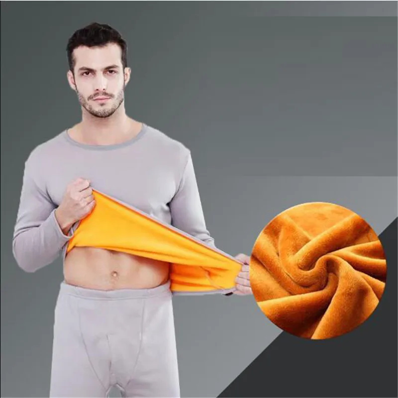 Men Winter Women Long Johns sets Thermal Underwear Round Neck Bottomed Cotton Sweater TO Keep Warm In Wimter