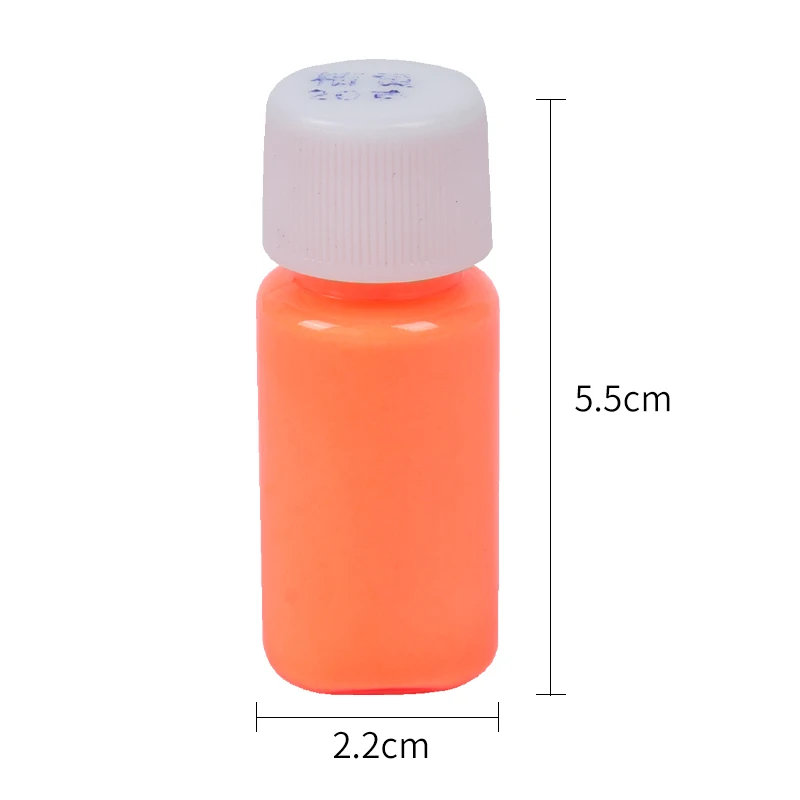 20g Orange Glow in The Dark Fluorescent Paint for Party Nail Christmas Decoration Art Supplies Phosphor Pigment