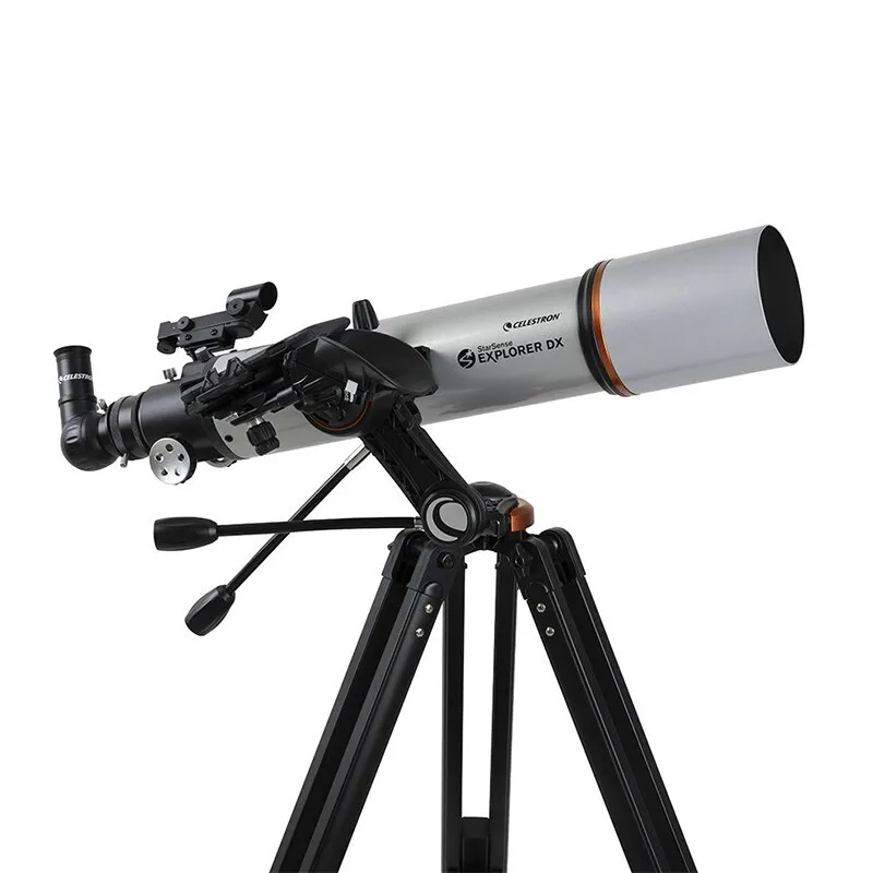 Celestron SSE DX102AZ กล้องโทรทรรศน์ดาราศาสตร์102/660 starsense Explorer สมาร์ทโฟนที่เปิดใช้งานแอปด้วยขาตั้งกล้องอะลูมิเนียม F6.5