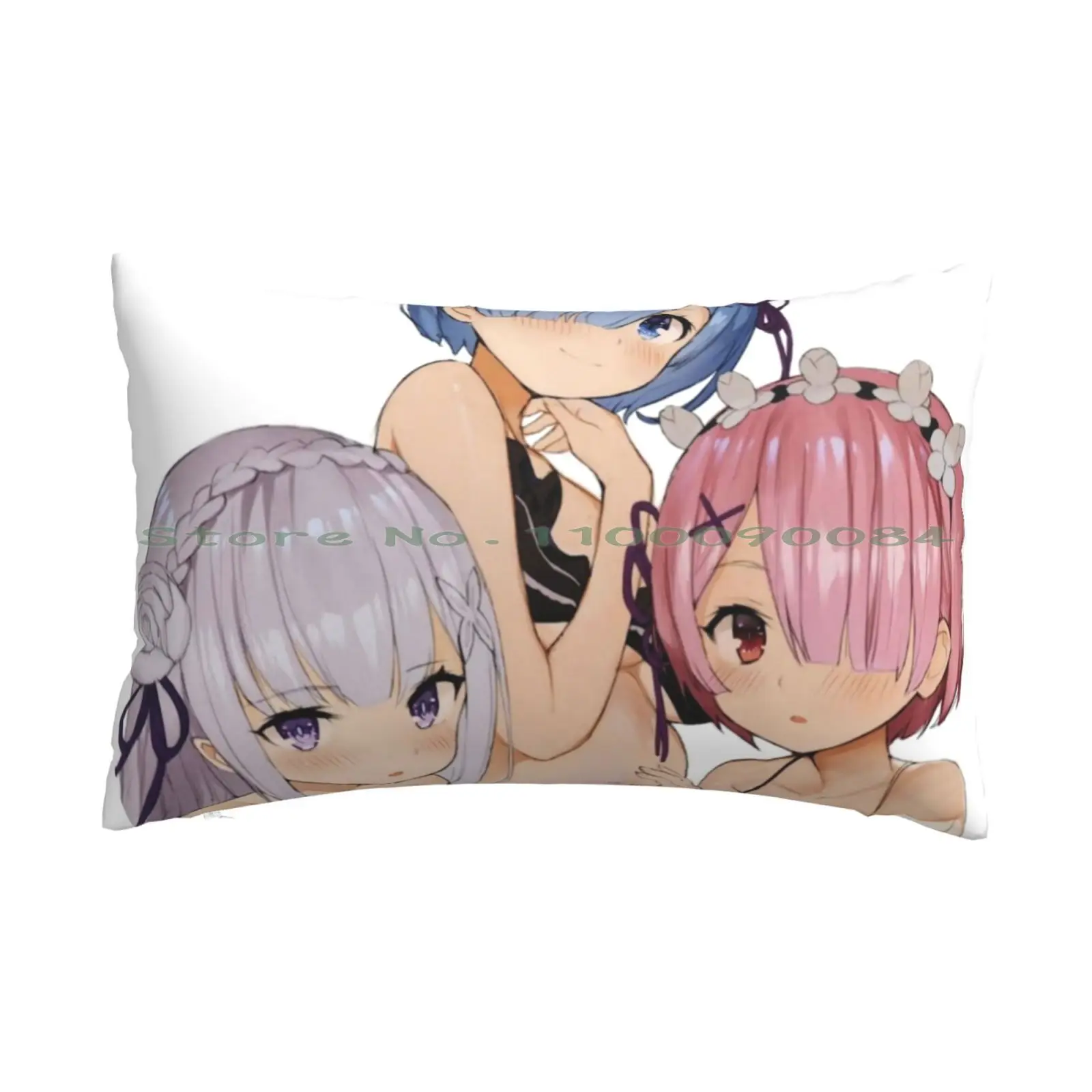 Rem , Ram & Emilia 2 Pillow Case 20x30 50*75 Sofa Bedroom Amelia Jane Murray Childrens Books Fairy Tales Fantasy Folk Tales