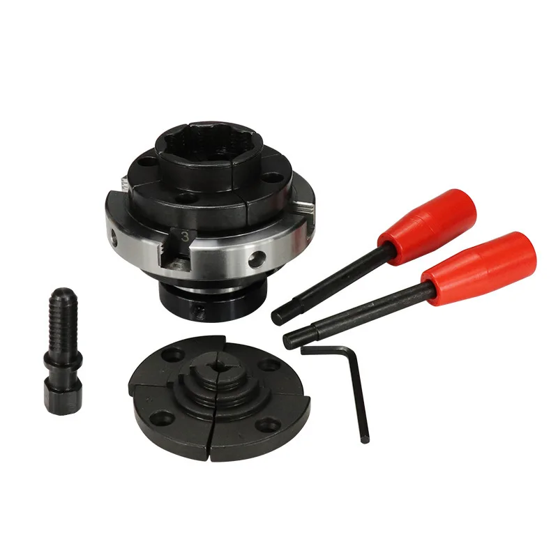 

4 inch 100mm C Self-Centering Chuck 4-Jaw Self-Centering Wood Lathe Mini Lathe Woodworking Machinery Accessories