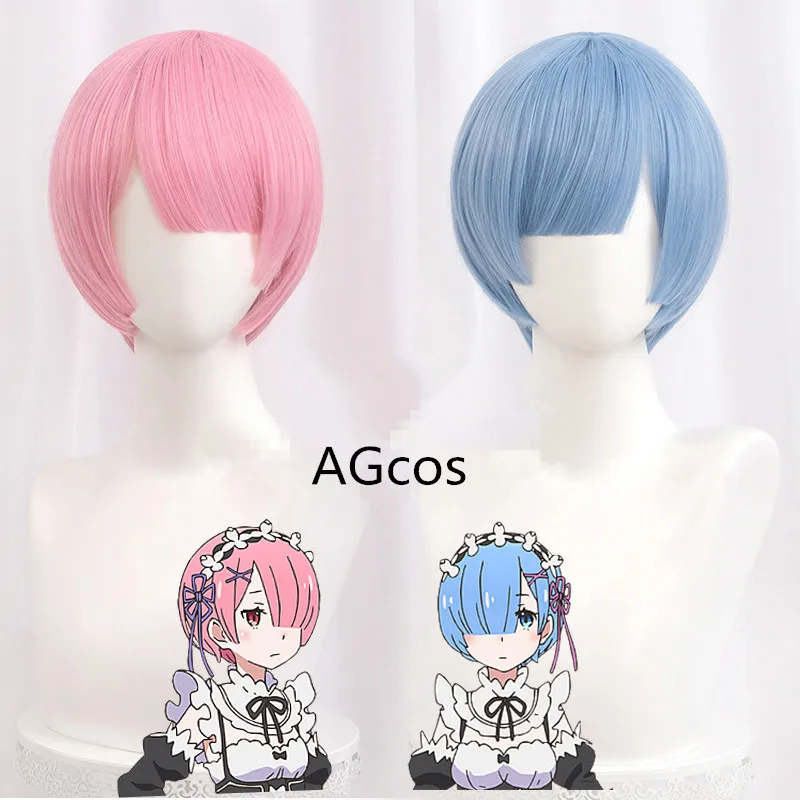 

Anime Cosplay Wigs Re:Life in a different world from zero Ram And Rem Twins Ver.Cosplay Wig