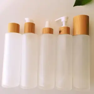 2pcs/lot cosmetic containers wholesale spray bottle 30ml 50ml 100ml 120ml 150ml frosted glass bottle Portable Empty Container