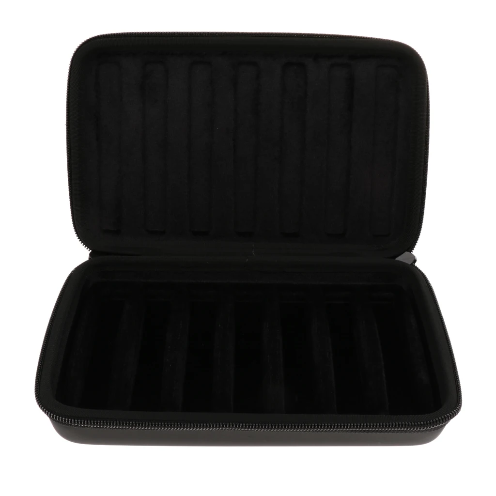 Tooyful Portable EVA 10 Holes Harmonica Storage Case Bag Mouth Organ Box Container Black - Hold 7pcs Harmonicas