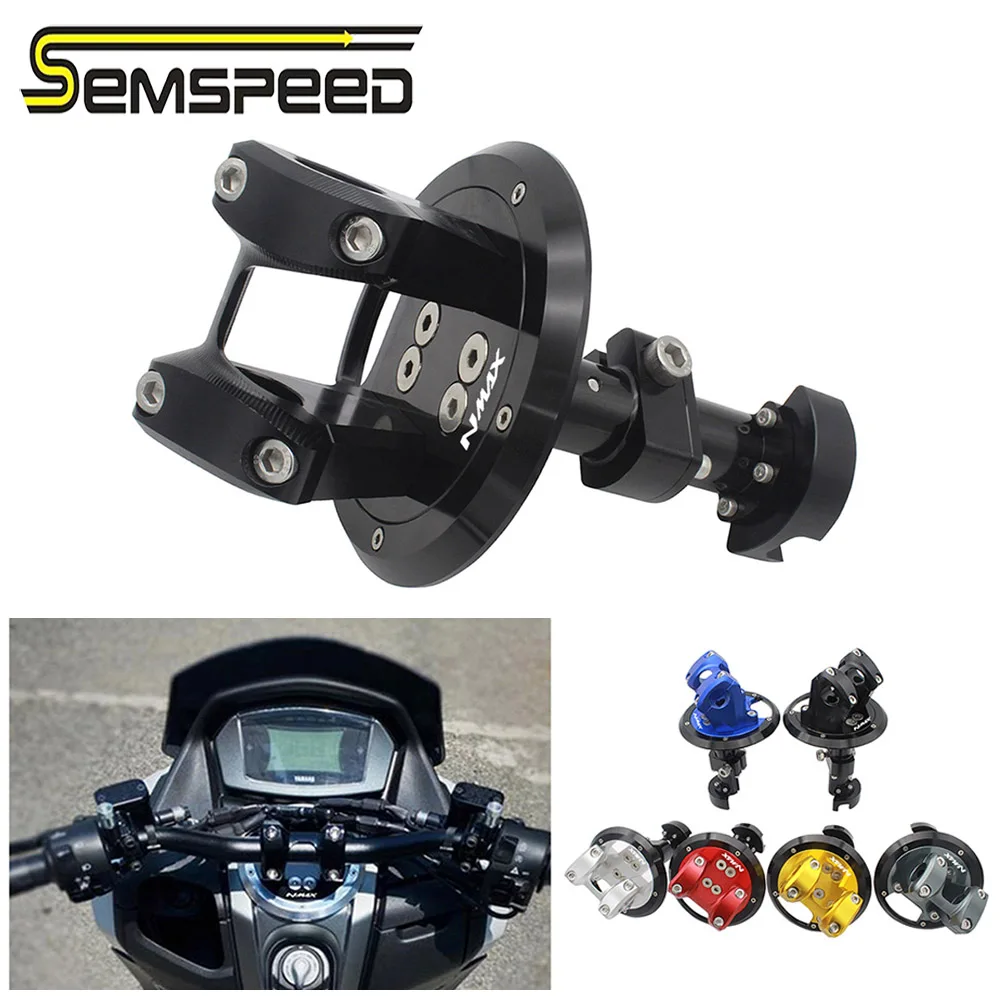 

SEMSPEED N MAX 2021 with Logo Direction Fix Handle Hand Bar Clamp Stable Base Balance Bar Bracket Yamaha NMAX125 155 150 20-21