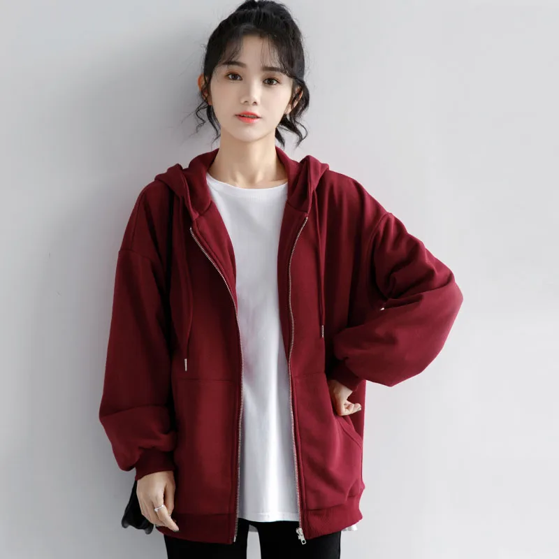 

Sweatshirt spring Clothes Hoodies Women Vintage Pockets Long Sleeve Pullovers Casual Cardigan