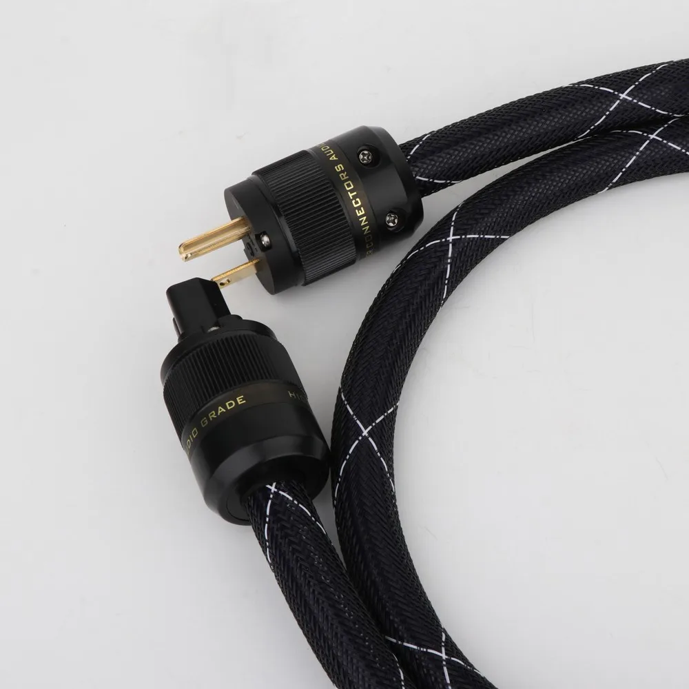 Preffair D516 OFC ทองแดง SCHUKO เสียง DIY สายไฟ EUR ปลั๊กไฟ Hifi สายไฟสําหรับ DVD CD AMP