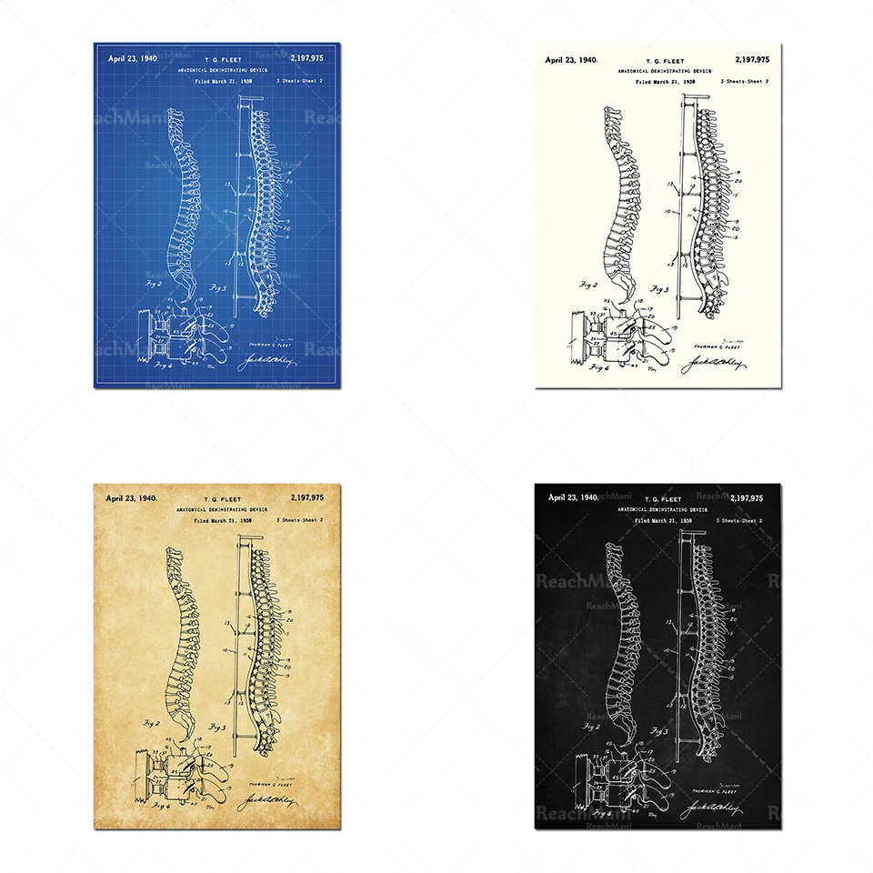 Human anatomy patent print, 1940 medical human spine art, medical equipment, human anatomy, doctor gift