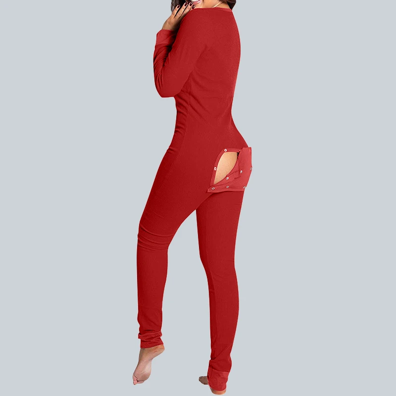 New Women V-Neck Sexy Jumpsuit Pajamas Summer Loungewear Button Flap Simple Bodysuit Slim Short Sleep Wear Rompers Dropshipping