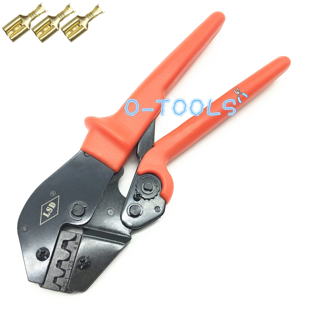 AP-03B 0.5-6.0mm² Crimp Pliers Multi Hand Tools Uninsulated Female Terminals Tabs wire crimping plier 17-12AWG