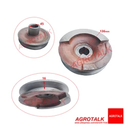 Crankshaft pulley for Fengshou FS184 tractor with J285T engine, part number: J285.04.106a
