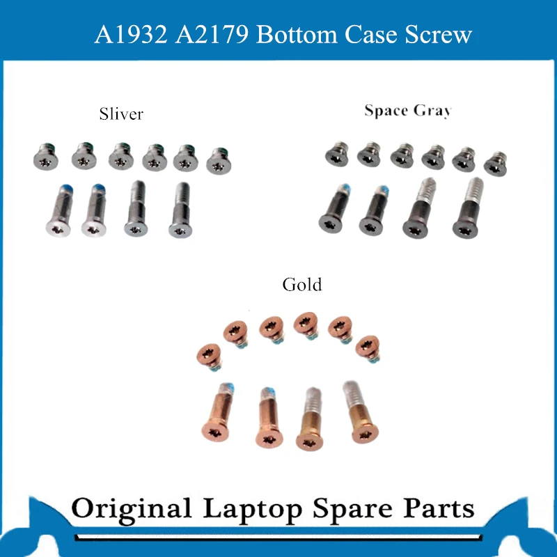 Replacement New Bottom Case Screw for Macbook  Air A1932 A2179 D Case Gold Sliver Gray