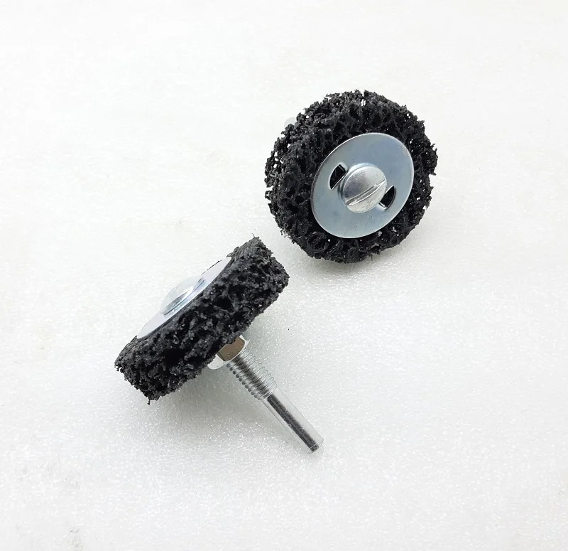 2pcs 50/75mm 46 กรวดทำความสะอาดล้อเจาะRust Removal DiscสีPeelingล้อขัด