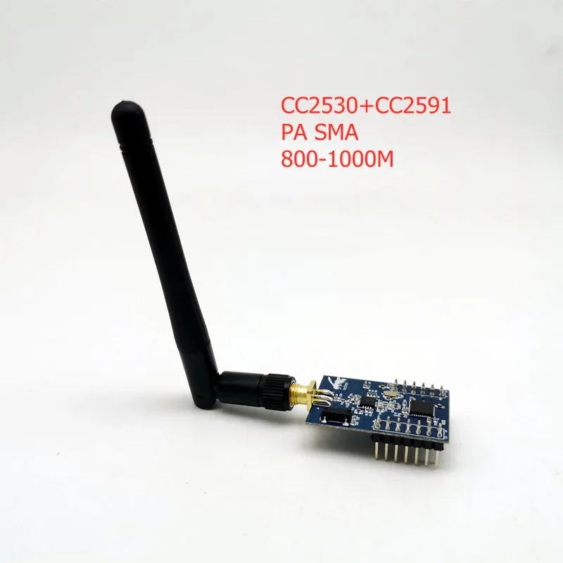 Moduł ZigBee bezprzewodowa płytka rozwojowa wzmacniacza mocy PA antena ze złączem sma CC2530 + CC2591 sprzęt IoT