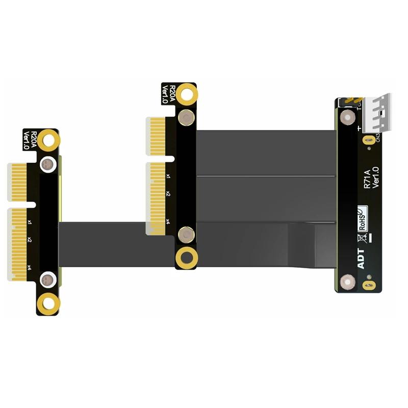 كابل تمديد NVMe ثنائي المنفذ SSD PCIe U.2 SFF-8639 PCIe3.0 2x2 متوافق مع Intel DC D4800x OCZ Z-Drive Toshiba Z Samsung P