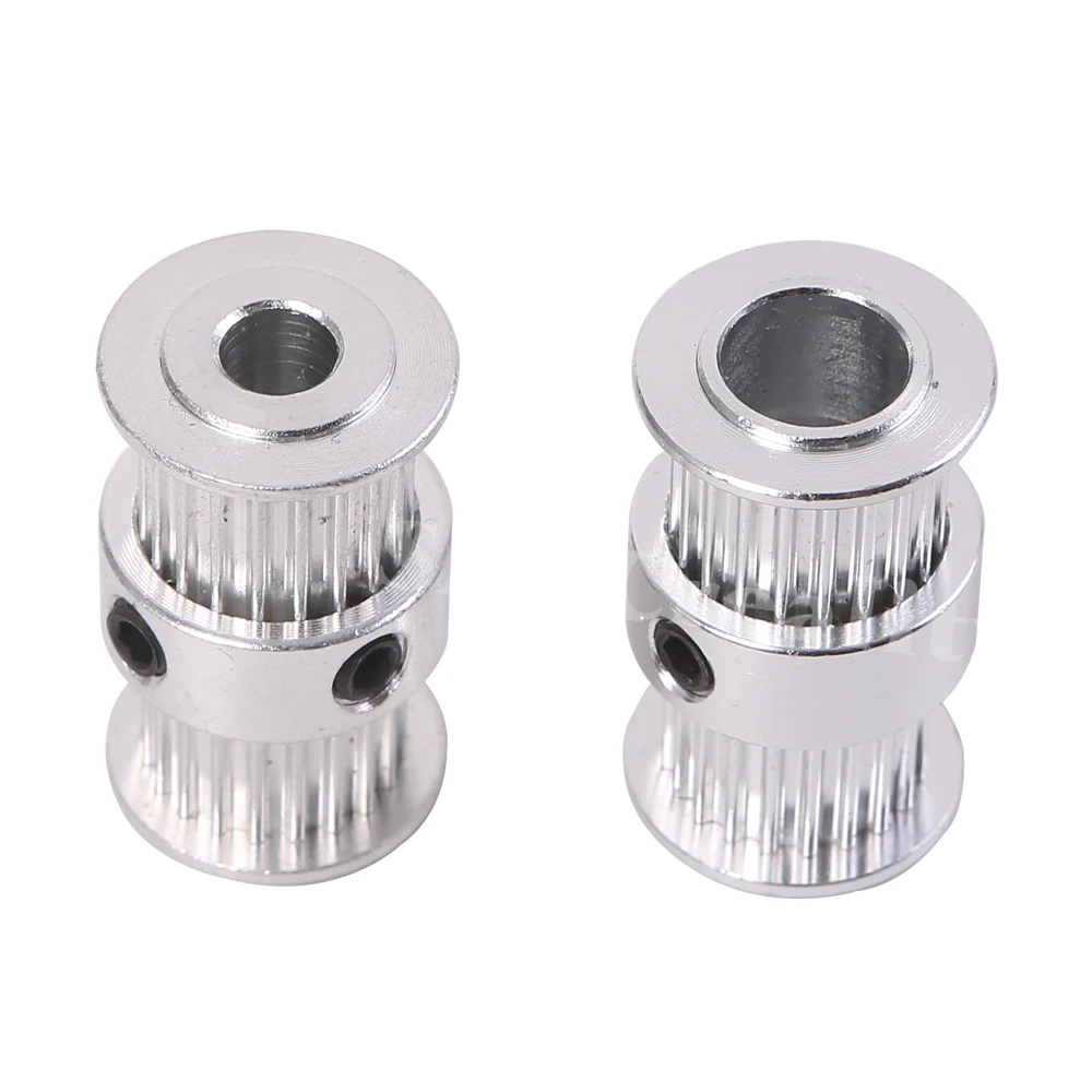 GT2 Pulley Type Double Head GT2 20 Teeth 9mm Width Bore 5/8mm Timing Pulley For GT2 Timing Belt 3D Printer Part Gear