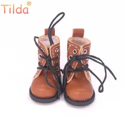 Tilda-botas de pelúcia para blythe pullip, 1/8 cm, sapatos para bonecas de pelúcia, acessórios de 3.8