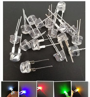 20pcs 8MM 0.5W straw hat LED light emitting diode bright F8 DIP Lamp beads white/warm white/red/green/blue/yellow