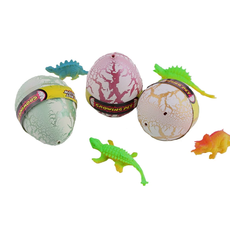 

2 PCS Creative Novel Water Growing Toy Hatching Inflation Funny Foaming Dinosaur Egg Model Magic Dinosaur Children Kid Toys