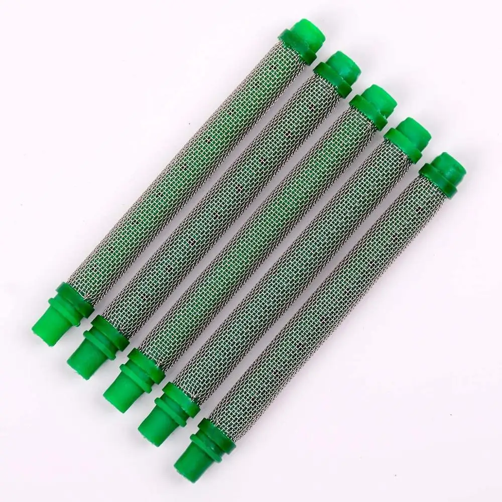 CHARHS 5pcs filtro Push-In per pistola a spruzzo per vernice 30/60/100/150 mesh per pistola a spruzzo per vernice wa9ner 304 inossidabile