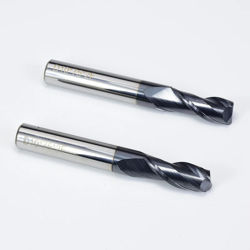 ZGT Cnc Tools Endmill HRC50 2 Flute Alloy Carbide Tungsten Steel Milling Cutter End Mill 3mm 4mm 5mm 6mm 8mm Wood Cutter Metal