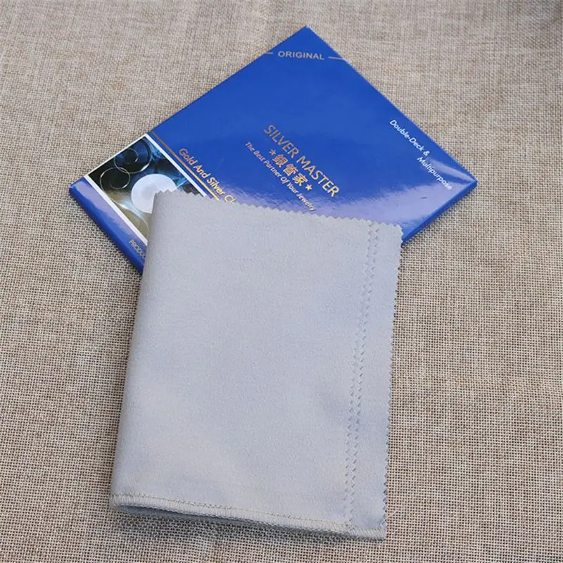 Polishing Cleaning Cloth Cotton for Gold Silver Jewelry Watch Non Toxic Tarnish Remover Cleaner Cloth