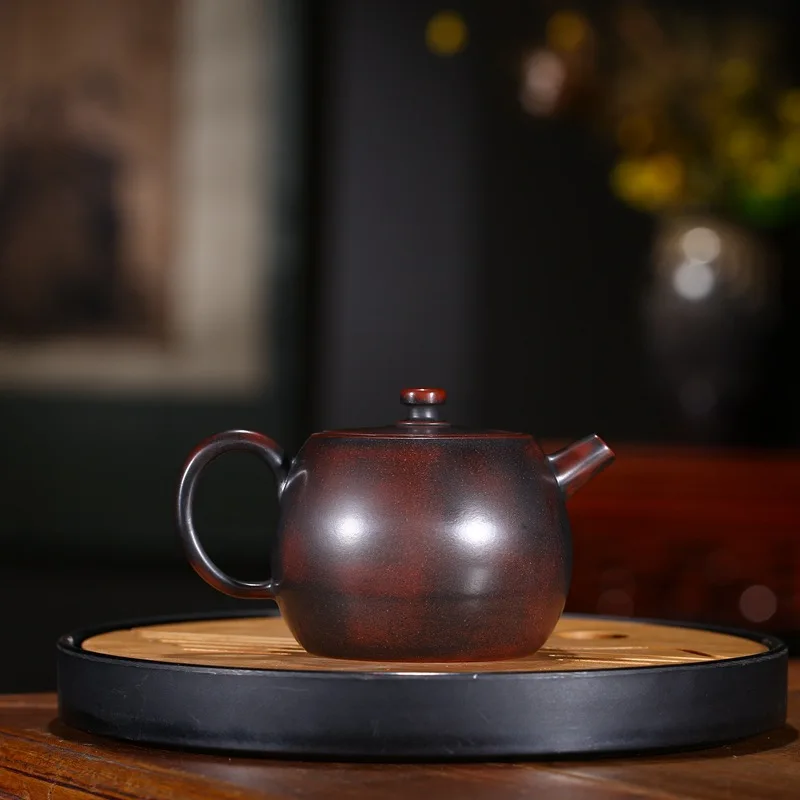 Yixing recommended vivi all hand undressed ore nixing pottery wheel pot of household paint kung fu tea set