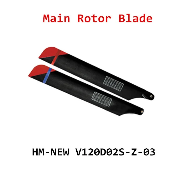 1Pair Main Rotor Blade For Walkera New V120D02S RC Helicopter Spare Parts Propeller Accessories HM-NEW V120D02S-Z-03