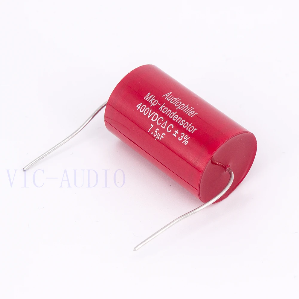 

Audiophiler Mkp Capacitor 7.5uf 400VDC 3% HIFI Fever Electrodeless Capacitor Audio Capacitor Coupling Frequency Dividing 7.5uf