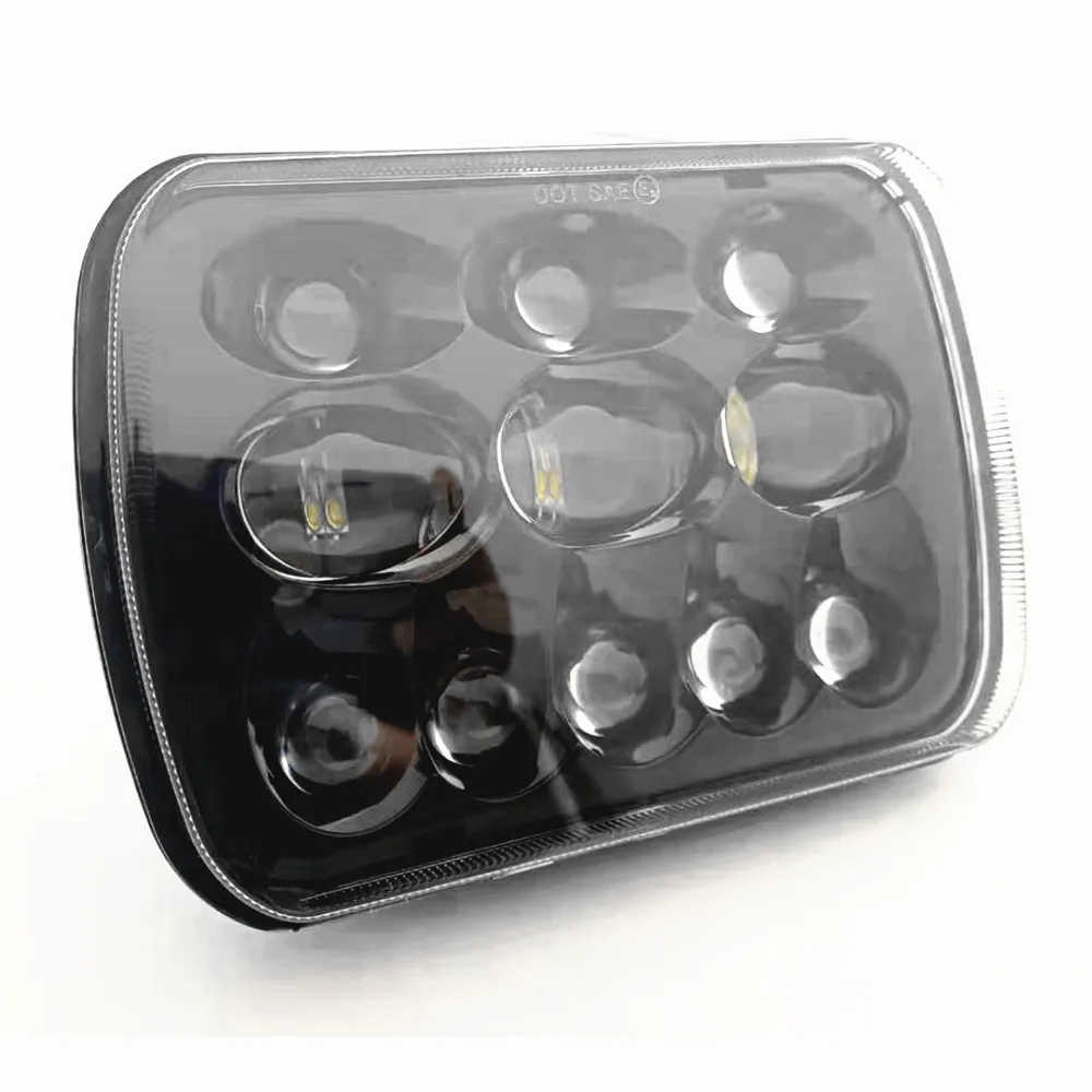 5X7 7X6 Inch Led Headlight Hi Low Beam 80W For  Jeep Wrangler YJ Cherokee XJ H6054 H5054 H6054LL 69822 6052 6053 And Motorcycles