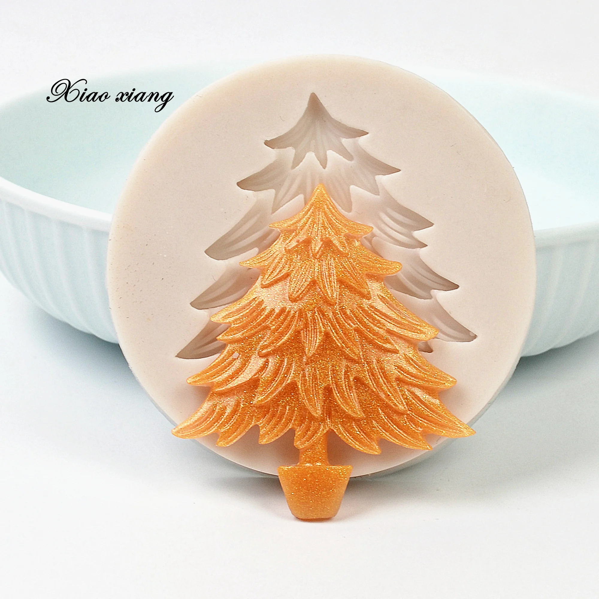 Chrsitmas Tree Silicone  Fondant Molds For Baking DIY Tree Cake Molds Sugar Craft Chocolate Mold Fondant Cake Decorating Tools