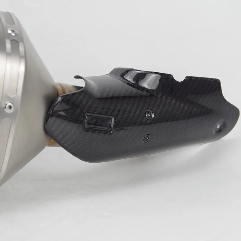 For R1200gs R1250gs ADV Motorcyle Exhaust Muffler with DB Killer Cutoms Hand Made Escape with Carbon Fiber Heat Shield