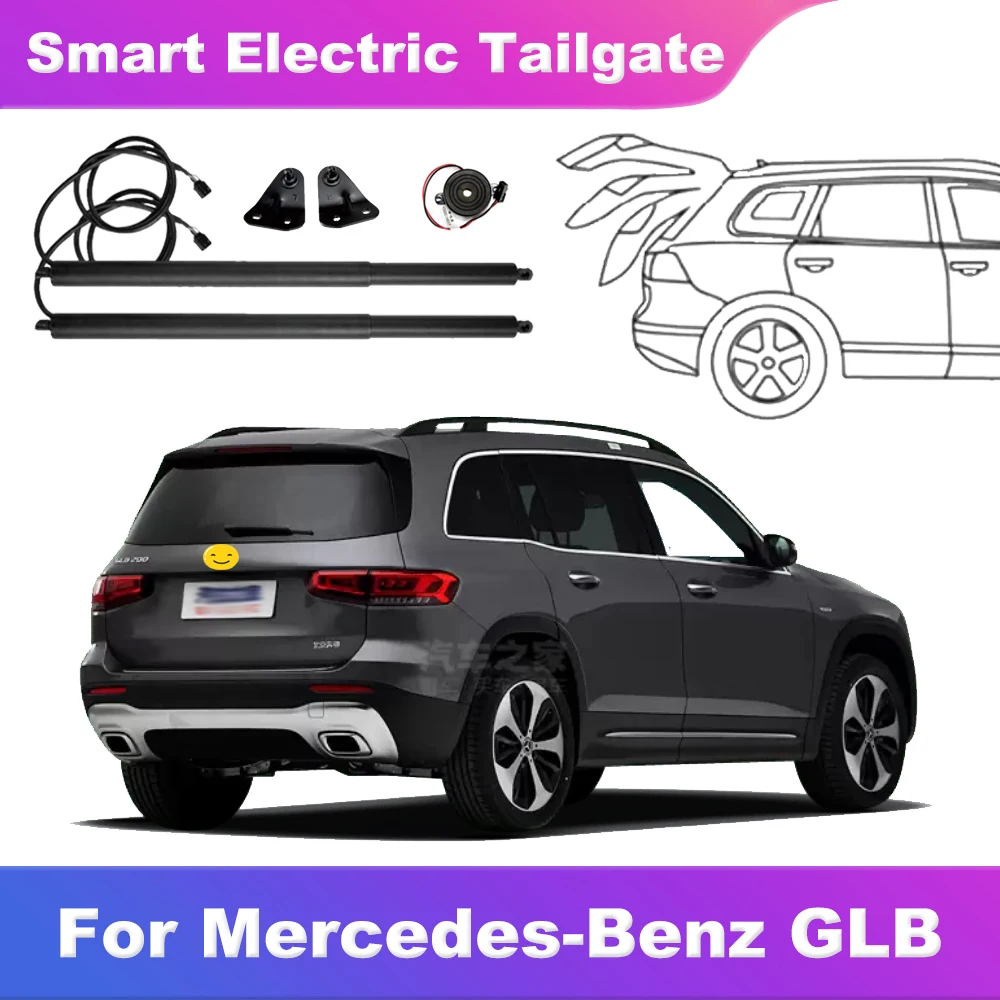 For Mercedes Benz GLB 200/250 2020-2024 Auto Smart Accessories Electric Tail Gate Tailgate Car Power Trunk Lift Rear Door Remote