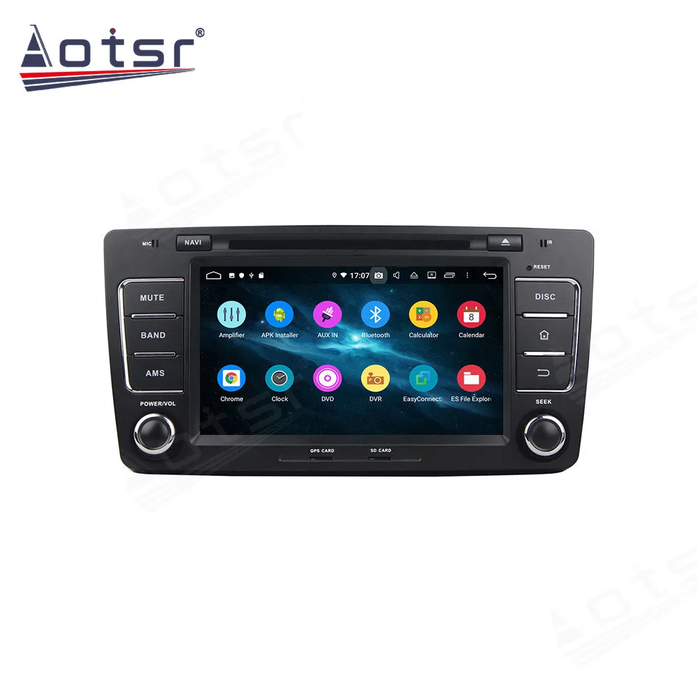 128G Android For Skoda Octavia 2012 Tape Radio Recorder Video Auto Car Multimedia Stereo Player GPS Navi Head Unit No 2Din DPS