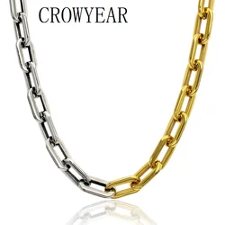 Fashion Neck Mashup Clavicle Chain For Women Men Wide Choker Silver Gold Color Necklace Pendant Chain Link Choker Cool Jewelry