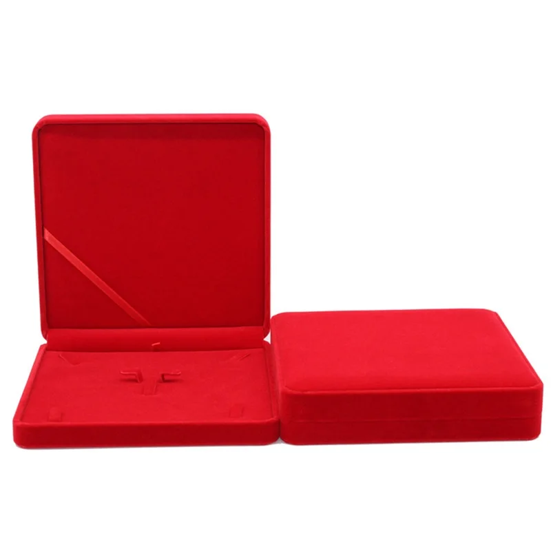 

Velvet Jewelry Box for Ring Necklace Earring Set Gift Box Bracelet Storage Carrying Organizer Case Tray Holder Storage Free Ship