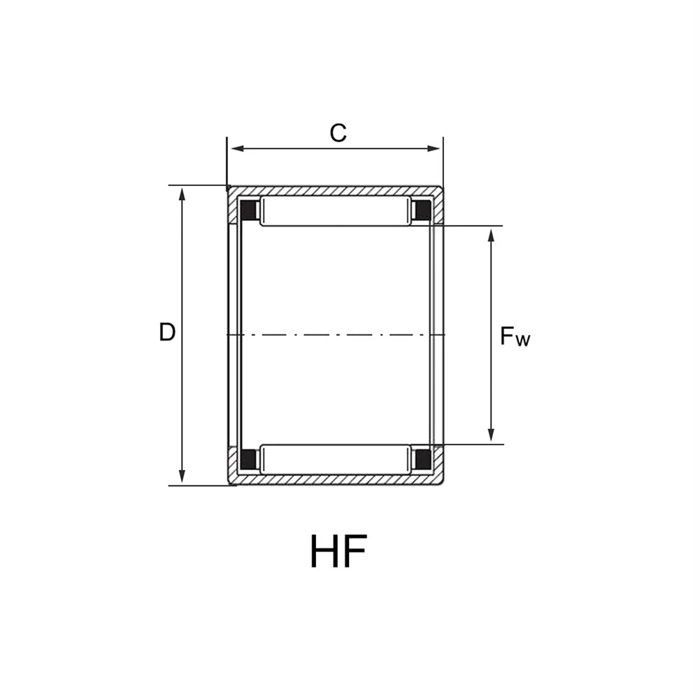 10 pezzi HF081412 cuscinetti a rullini ottagonali esterni 8mm alesaggio 14mm OD 12mm larghezza