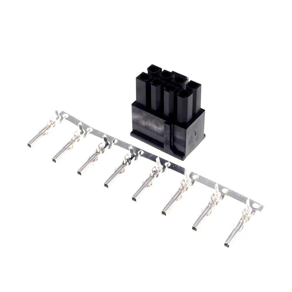 8 Pin 6+2 Position Male Housing PC computer Video Graphics Card GPU PCI-E PCIe Power Connector Shell Slide Rail 5557 Contact Pin