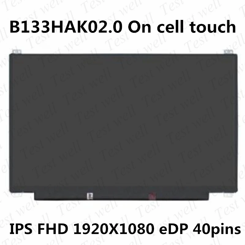 

Original 13.3'' IPS LCD Screen Display Panel Matrix with Touch B133HAK02.0 for Dell Latitude 13 5310 40 pins FHD 1920x1080