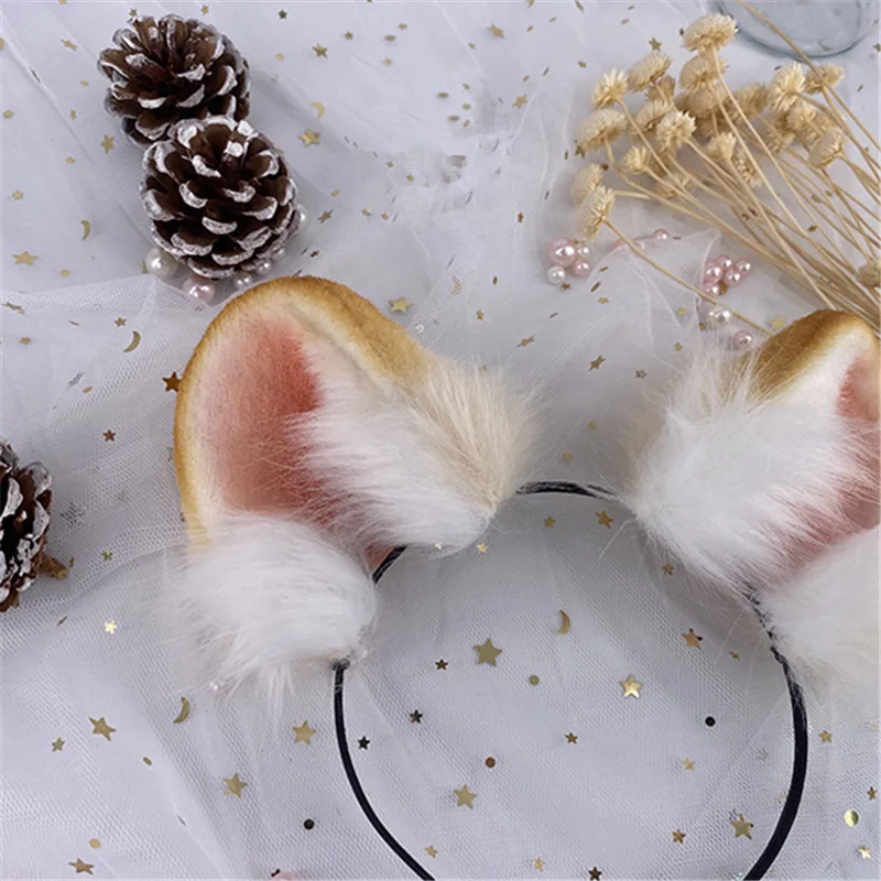 

Phodopus Ears Hairhoop Mouse Style Headwear For Lolita Cosplay Costume Accessories Handwork