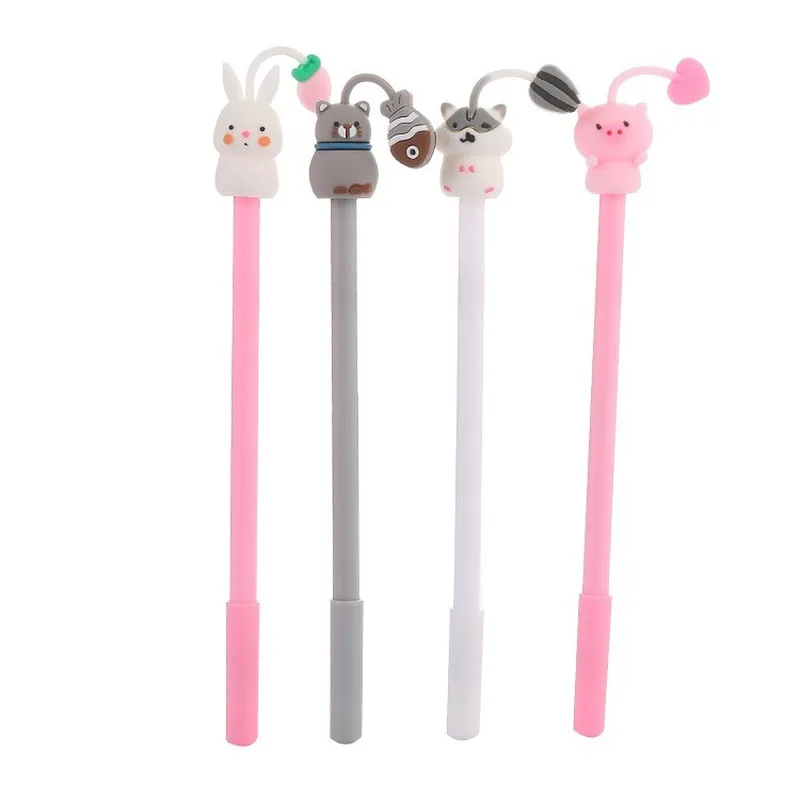 40PCS/AA Creative Tentacles Animal Pen Cute Cute Pet Park Pen Pen Cartoon Students Writing Test Pen Crystal Ballpoint Pen New