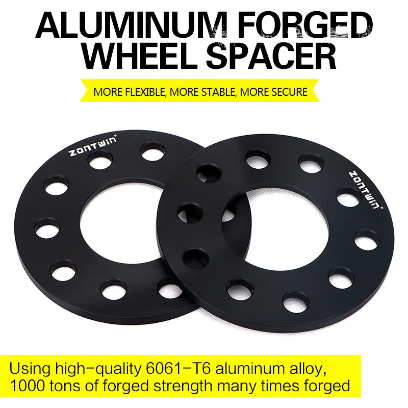 범용 차량용 휠 스페이서 어댑터 슈트, PCD 5x120 CB 64.1mm, 3mm, 5mm, 8mm, 12mm, 15mm, 20mm, 2 개 썸네일 3