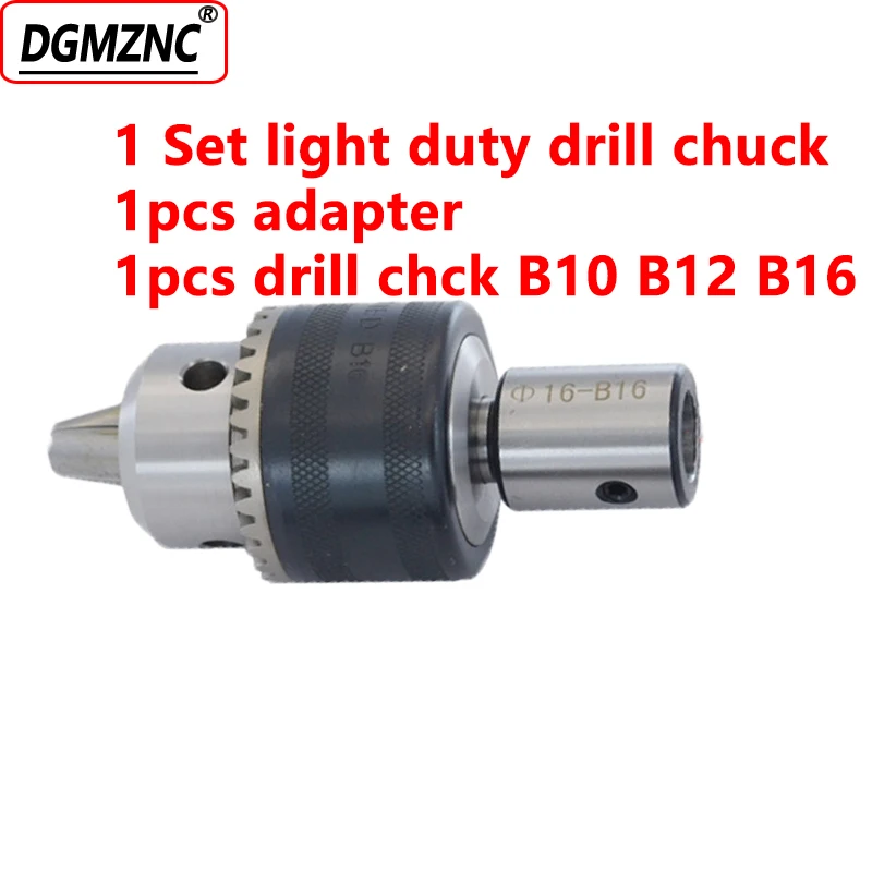 1SET collet chuck b16 b10 b18 b12 tapper chuck with adapter 5mm 6mm 8mm 10mm for drilling machine